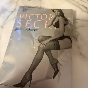 Y2K Victoria’s Secret Glamour Sheers Lace Top Thigh High Stockings Vintage x 2